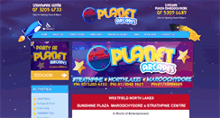 Desktop Screenshot of planetarcades.com.au