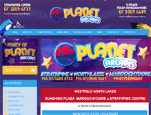 Tablet Screenshot of planetarcades.com.au